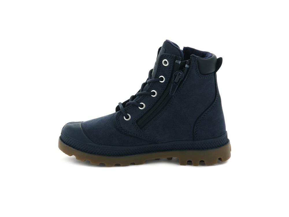 Botas Palladium PAMPA HI CUFF WATERPROOF Niños Indigo | Costa Rica-63412